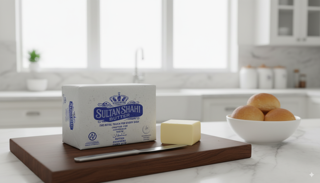 Sultan Shahi Pure Butter 1kg by Nameer Store & Baking Mart – fresh, creamy butter ideal for baking, cooking, and spreading.
