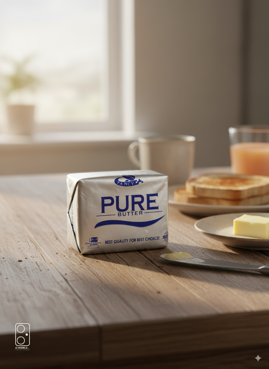 Fancy Pure Butter – premium 100% natural dairy butter block for cooking, baking, and spreading from Nameer Store & Baking Mart.