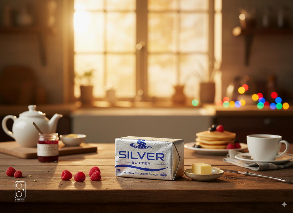 Fancy Silver Butter 100gm – slightly salted, rich and creamy dairy butter block for spreading, baking, and cooking from Nameer Store & Baking Mart.