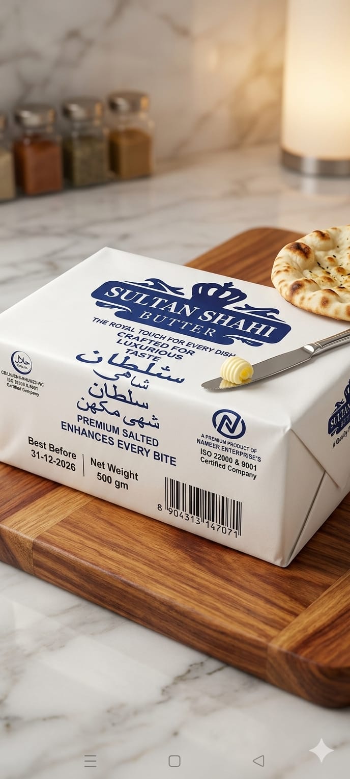 Sultan Shahi Premium Salted Butter – 500g | The Royal Touch for Every Dish
