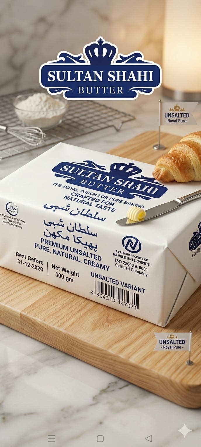 Sultan Shahi Premium Salted Butter – 500g | The Royal Touch for Every Dish